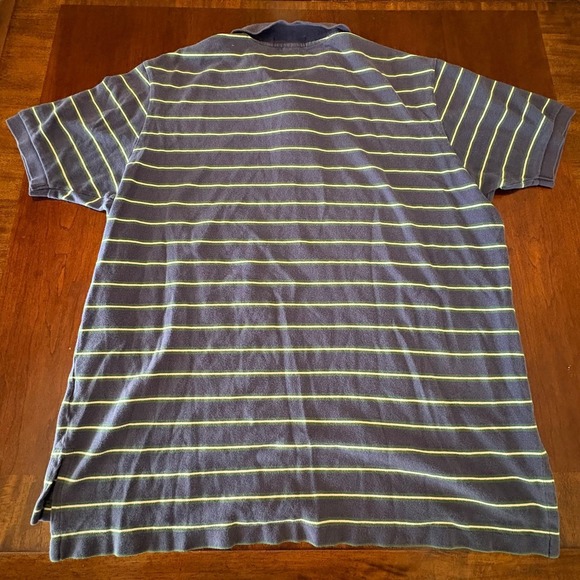 Polo Ralph Lauren Striped Polo Shirt XXL Purple Green Pink Pony Cotton - Picture 2 of 3